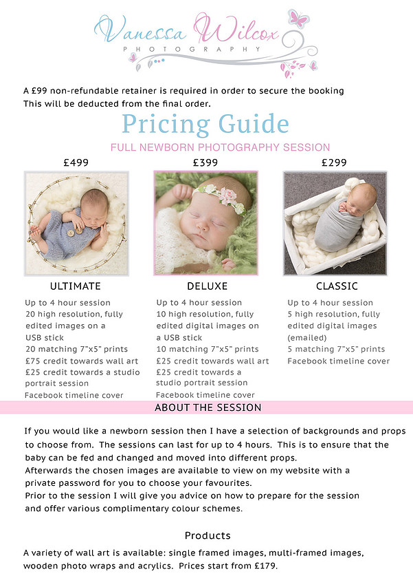 Newborn pricing V2